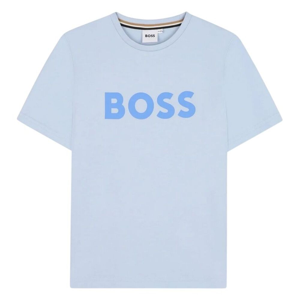 Boss Childrens/Kids Logo T-Shirt / Persian Blue